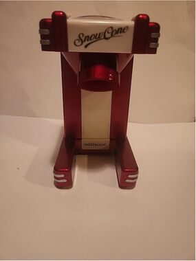 Nostalgia Snow Cone Maker Red Retro Stainless Steel Cutting Blades *PLEASE READ